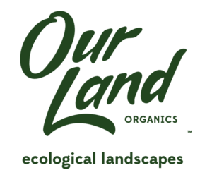 A green background with the words " our land ecological landscape ".